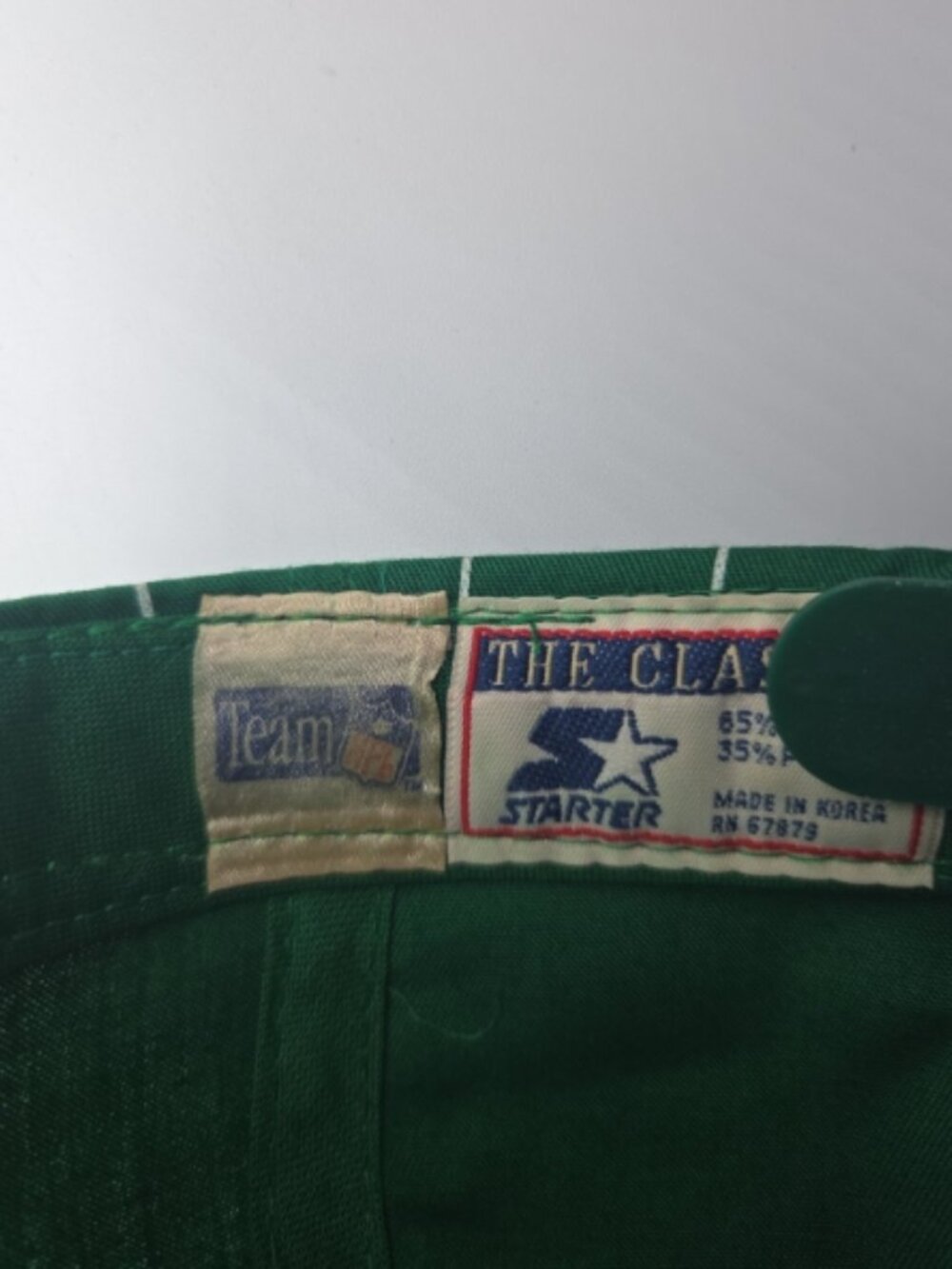 Starter The Classic Philadelphia Eagles Snapback Hat Green Pinstripe Vintage NFL - Picture 7 of 8
